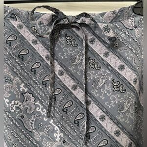 Venezia Purple Paisley Side Slits Skirt
